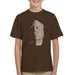 Sidney Maurer Original Portrait Of Alfred Hitchcock Portrait Kids T-Shirt - X-Small (3-4 yrs) / Chocolate - Kids Boys T-Shirt