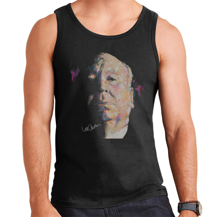 Sidney Maurer Original Portrait Of Alfred Hitchcock Portrait Mens Vest - Mens Vest