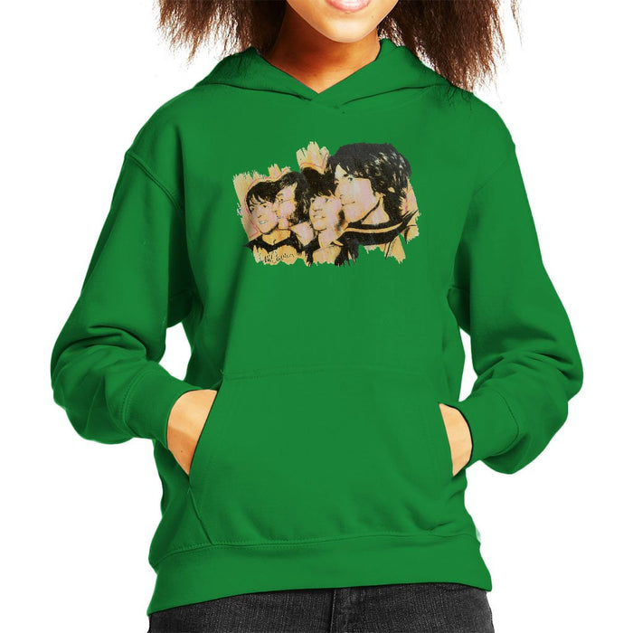 Sidney Maurer Original Portrait Of The Beatles Side Profile Kids Hooded Sweatshirt - Kids Boys Hooded Sweatshirt