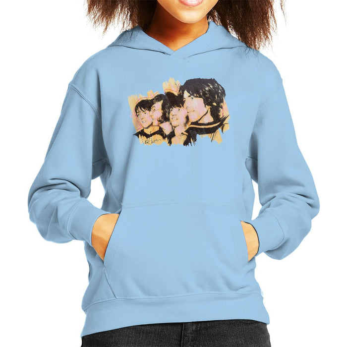 Sidney Maurer Original Portrait Of The Beatles Side Profile Kids Hooded Sweatshirt - Kids Boys Hooded Sweatshirt