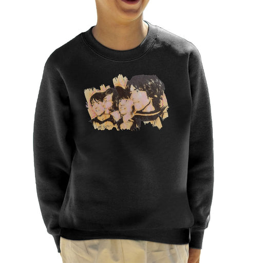 Sidney Maurer Original Portrait Of The Beatles Side Profile Kids Sweatshirt - Kids Boys Sweatshirt