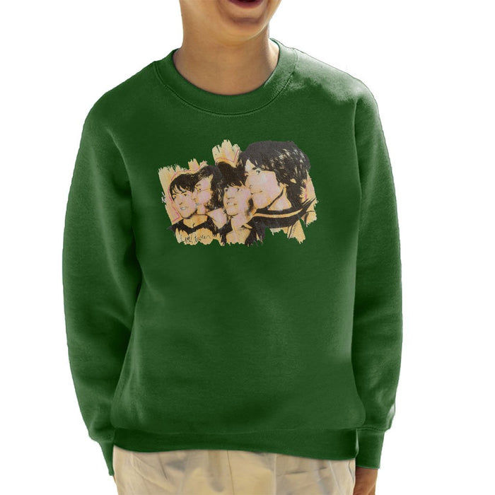 Sidney Maurer Original Portrait Of The Beatles Side Profile Kids Sweatshirt - Kids Boys Sweatshirt