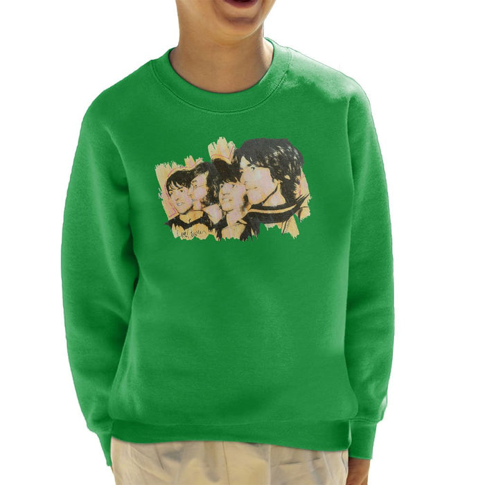 Sidney Maurer Original Portrait Of The Beatles Side Profile Kids Sweatshirt - Kids Boys Sweatshirt