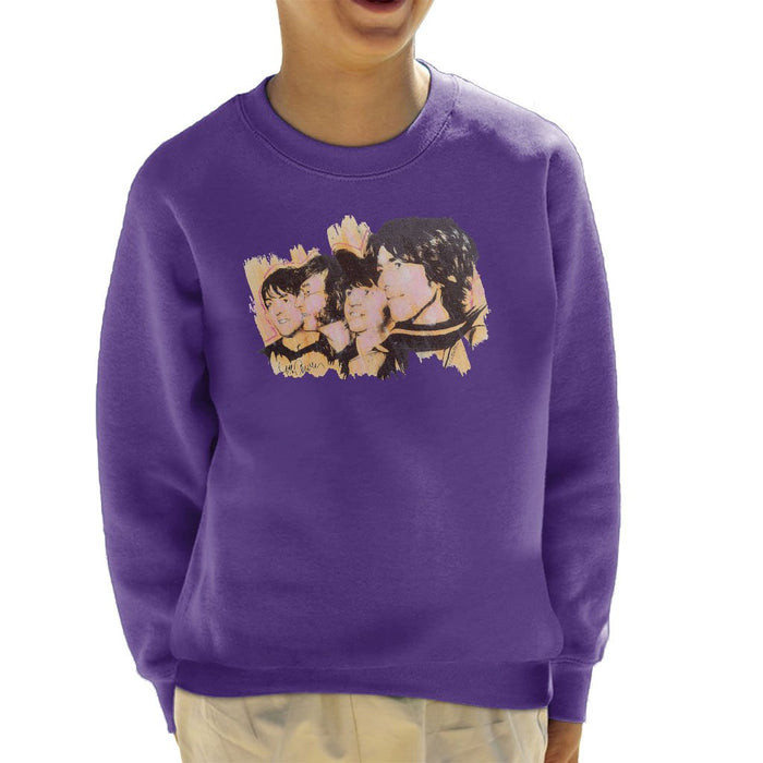 Sidney Maurer Original Portrait Of The Beatles Side Profile Kids Sweatshirt - Kids Boys Sweatshirt
