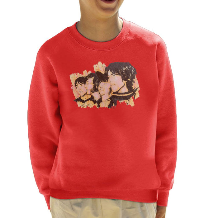 Sidney Maurer Original Portrait Of The Beatles Side Profile Kids Sweatshirt - Kids Boys Sweatshirt