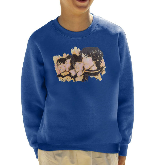 Sidney Maurer Original Portrait Of The Beatles Side Profile Kids Sweatshirt - Kids Boys Sweatshirt