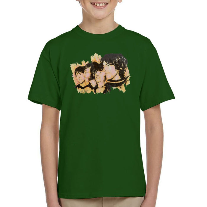 Sidney Maurer Original Portrait Of The Beatles Side Profile Kids T-Shirt - Kids Boys T-Shirt