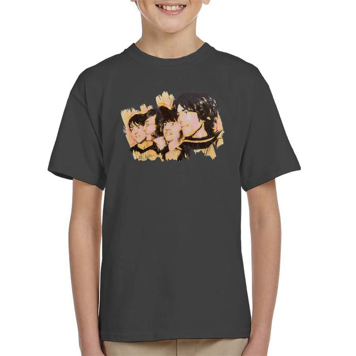 Sidney Maurer Original Portrait Of The Beatles Side Profile Kids T-Shirt - Kids Boys T-Shirt
