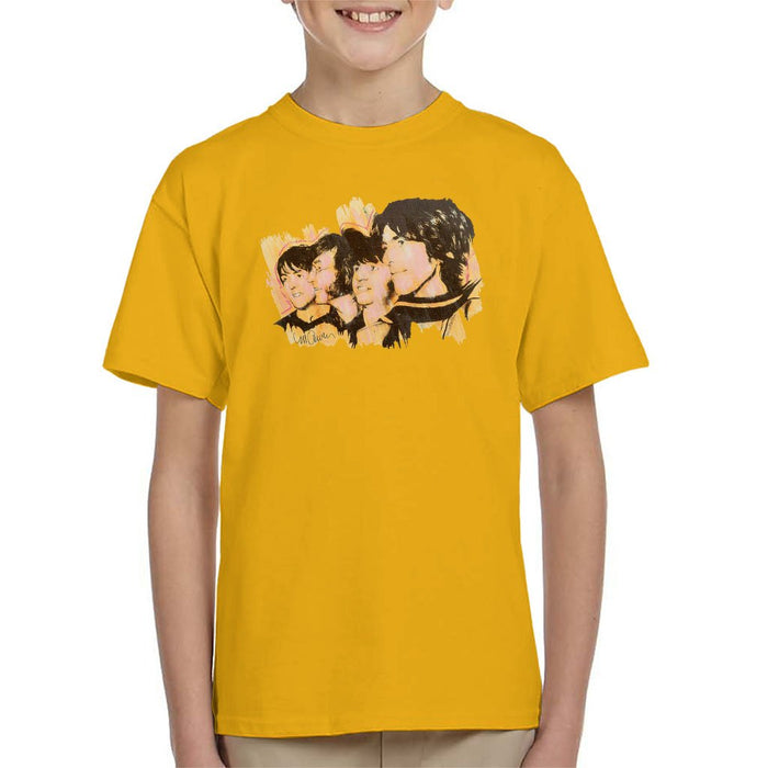 Sidney Maurer Original Portrait Of The Beatles Side Profile Kids T-Shirt - Kids Boys T-Shirt