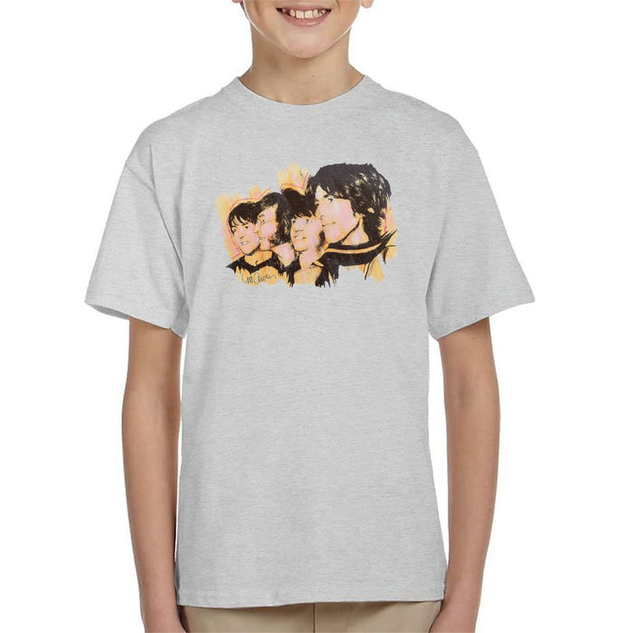Sidney Maurer Original Portrait Of The Beatles Side Profile Kids T-Shirt - Kids Boys T-Shirt