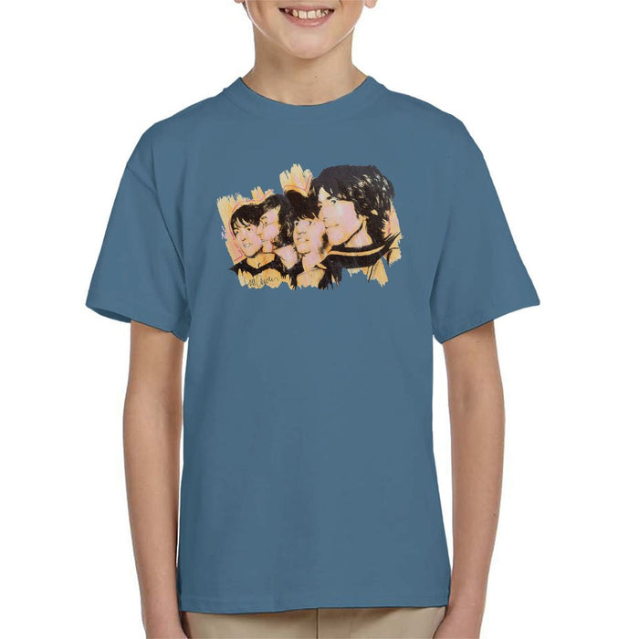 Sidney Maurer Original Portrait Of The Beatles Side Profile Kids T-Shirt - Kids Boys T-Shirt