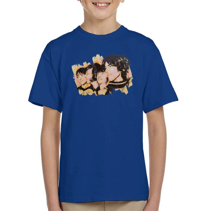 Sidney Maurer Original Portrait Of The Beatles Side Profile Kids T-Shirt - Kids Boys T-Shirt