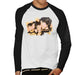 Sidney Maurer Original Portrait Of The Beatles Side Profile Mens Baseball Long Sleeved T-Shirt - Mens Baseball Long Sleeved T-Shirt