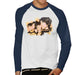Sidney Maurer Original Portrait Of The Beatles Side Profile Mens Baseball Long Sleeved T-Shirt - Mens Baseball Long Sleeved T-Shirt