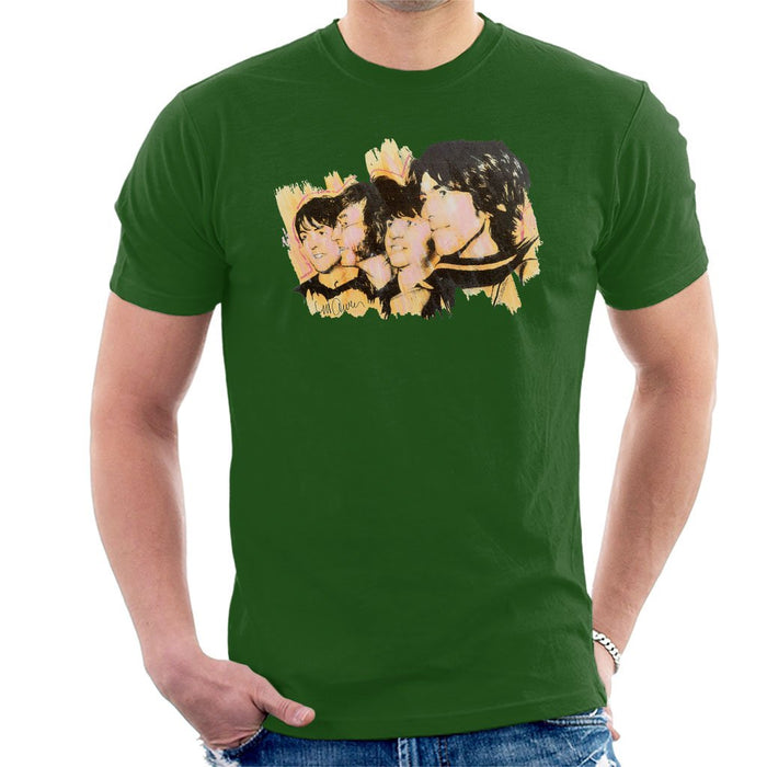 Sidney Maurer Original Portrait Of The Beatles Side Profile Mens T-Shirt - Mens T-Shirt