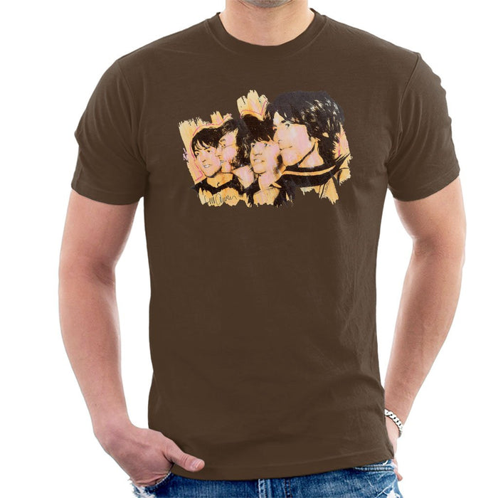 Sidney Maurer Original Portrait Of The Beatles Side Profile Mens T-Shirt - Mens T-Shirt