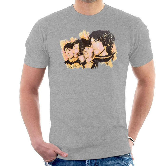 Sidney Maurer Original Portrait Of The Beatles Side Profile Mens T-Shirt - Mens T-Shirt