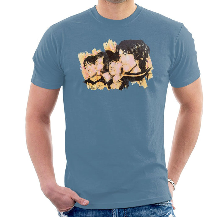 Sidney Maurer Original Portrait Of The Beatles Side Profile Mens T-Shirt - Mens T-Shirt