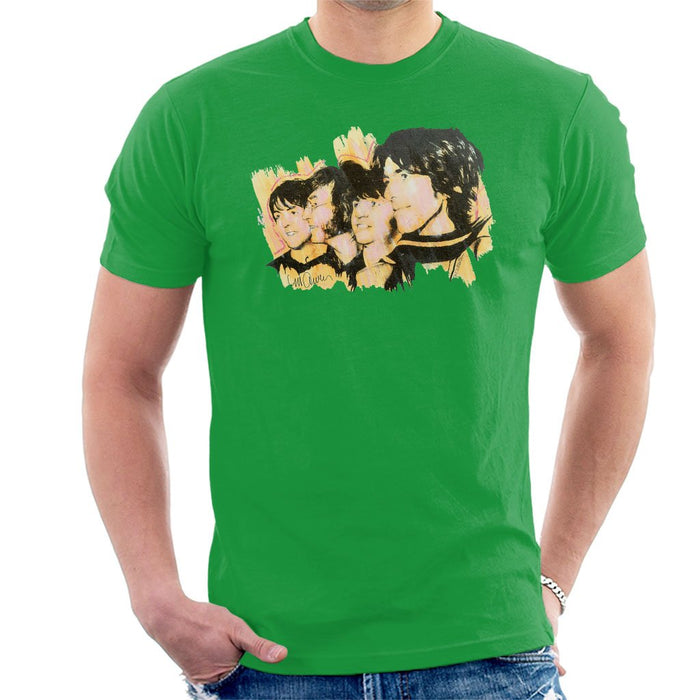 Sidney Maurer Original Portrait Of The Beatles Side Profile Mens T-Shirt - Mens T-Shirt