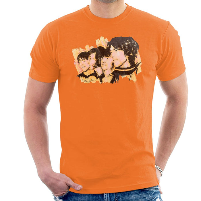 Sidney Maurer Original Portrait Of The Beatles Side Profile Mens T-Shirt - Mens T-Shirt