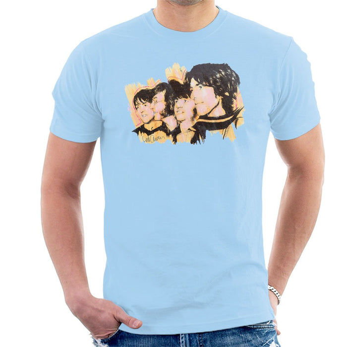 Sidney Maurer Original Portrait Of The Beatles Side Profile Mens T-Shirt - Mens T-Shirt