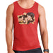 Sidney Maurer Original Portrait Of The Beatles Side Profile Mens Vest - Small / Red - Mens Vest