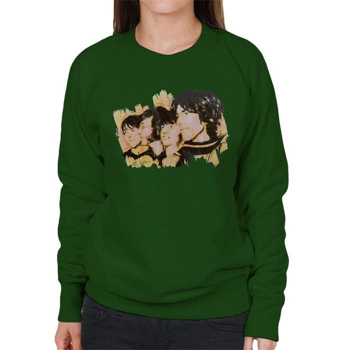 Sidney Maurer Original Portrait Of The Beatles Side Profile Womens Sweatshirt - Womens Sweatshirt