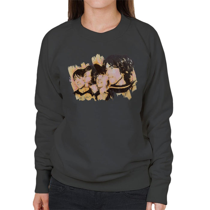 Sidney Maurer Original Portrait Of The Beatles Side Profile Womens Sweatshirt - Womens Sweatshirt