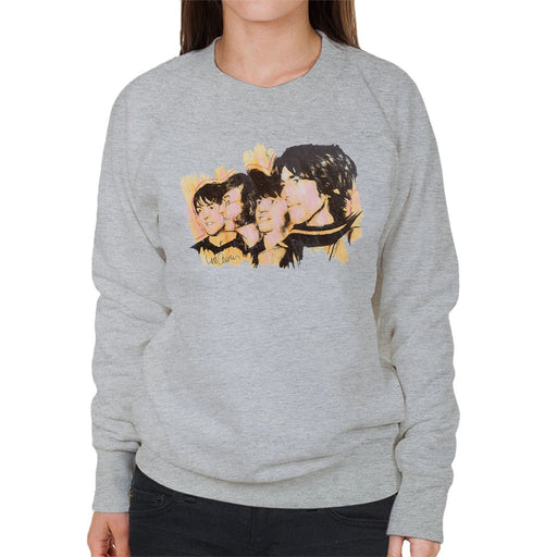 Sidney Maurer Original Portrait Of The Beatles Side Profile Womens Sweatshirt - Womens Sweatshirt