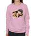 Sidney Maurer Original Portrait Of The Beatles Side Profile Womens Sweatshirt - Small / Light Pink - Womens Sweatshirt