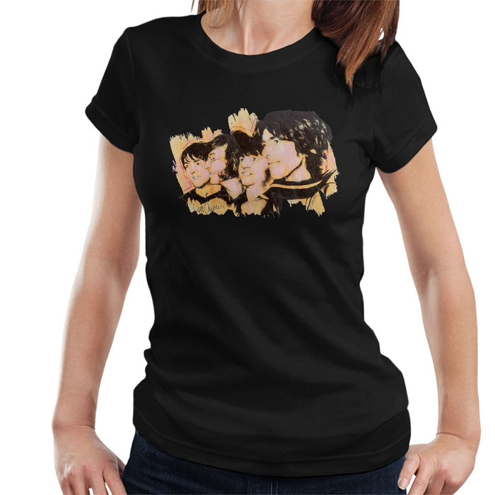 Sidney Maurer Original Portrait Of The Beatles Side Profile Womens T-Shirt - Womens T-Shirt