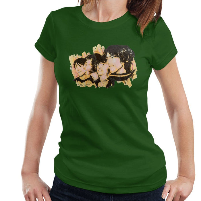 Sidney Maurer Original Portrait Of The Beatles Side Profile Womens T-Shirt - Womens T-Shirt