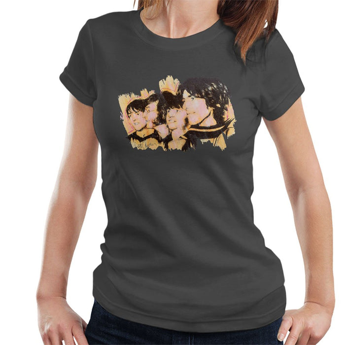 Sidney Maurer Original Portrait Of The Beatles Side Profile Womens T-Shirt - Womens T-Shirt