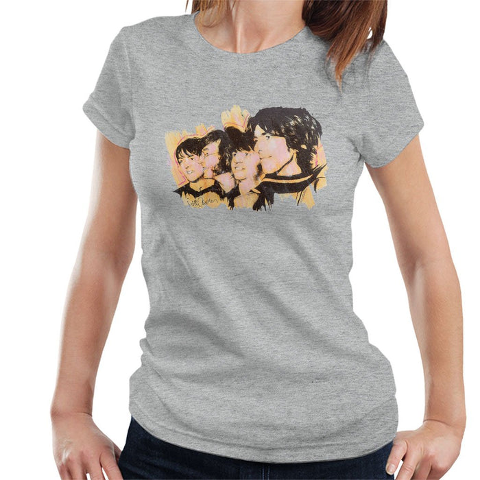 Sidney Maurer Original Portrait Of The Beatles Side Profile Womens T-Shirt - Womens T-Shirt
