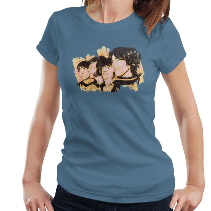 Sidney Maurer Original Portrait Of The Beatles Side Profile Womens T-Shirt - Womens T-Shirt