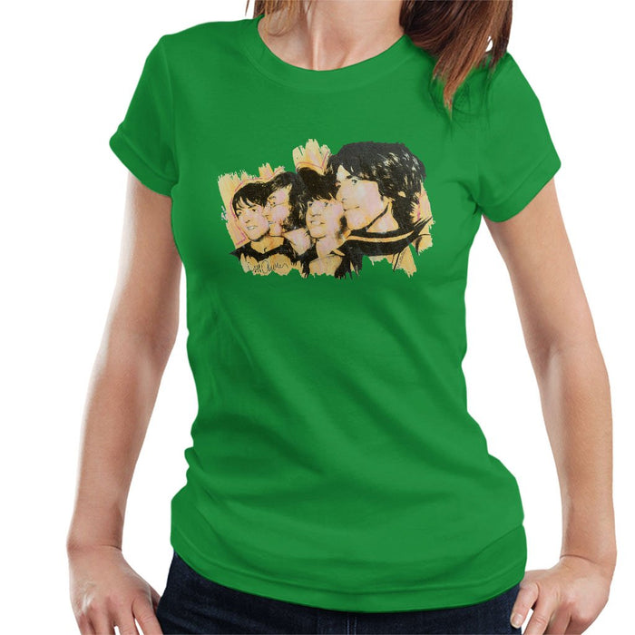 Sidney Maurer Original Portrait Of The Beatles Side Profile Womens T-Shirt - Womens T-Shirt