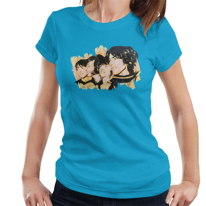 Sidney Maurer Original Portrait Of The Beatles Side Profile Womens T-Shirt - Womens T-Shirt