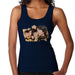 Sidney Maurer Original Portrait Of The Beatles Side Profile Womens Vest - Small / Navy Blue - Womens Vest