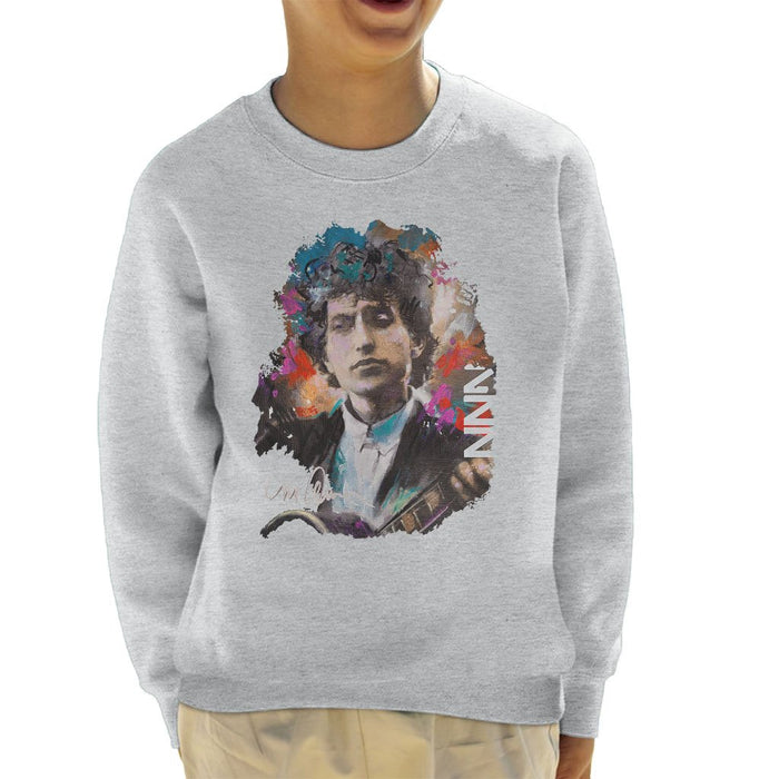 Sidney Maurer Original Portrait Of Bob Dylan Kids Sweatshirt - Kids Boys Sweatshirt