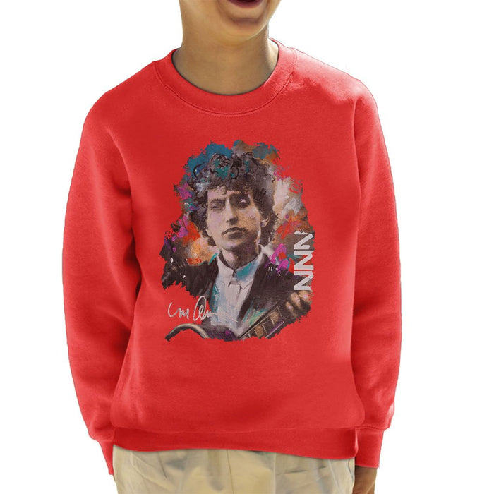 Sidney Maurer Original Portrait Of Bob Dylan Kids Sweatshirt - Kids Boys Sweatshirt