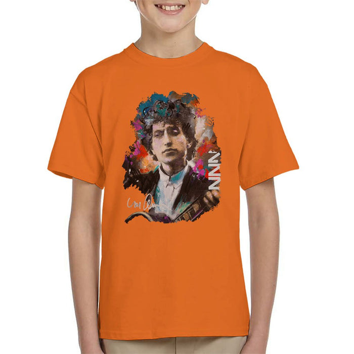 Sidney Maurer Original Portrait Of Bob Dylan Kids T-Shirt - Kids Boys T-Shirt