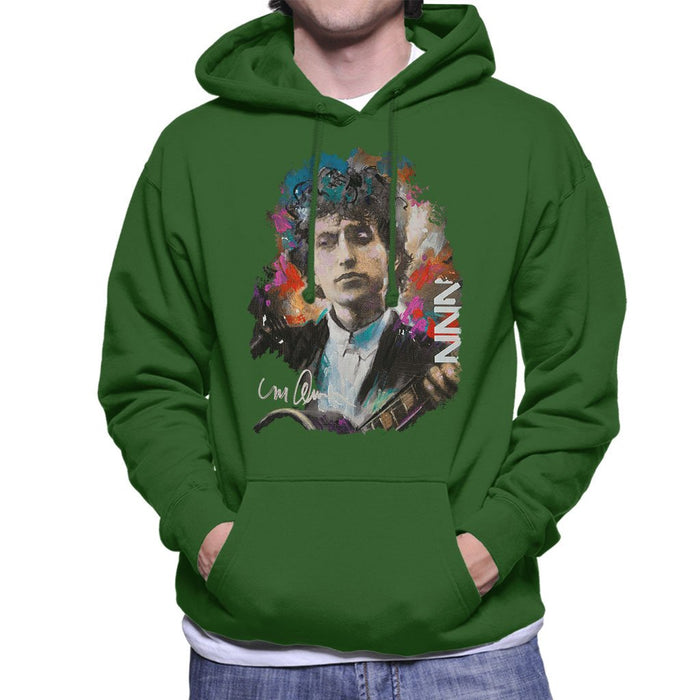 Sidney Maurer Original Portrait Of Bob Dylan Mens Hooded Sweatshirt - Mens Hooded Sweatshirt