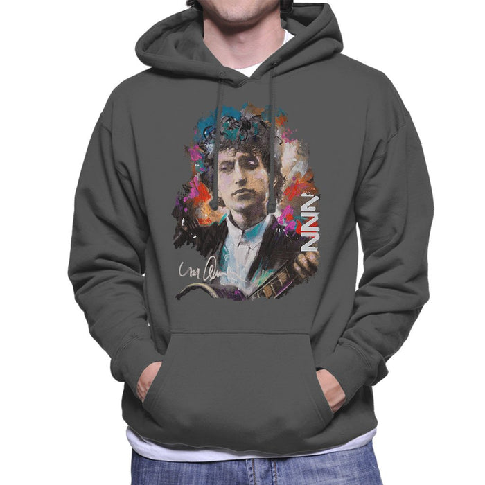 Sidney Maurer Original Portrait Of Bob Dylan Mens Hooded Sweatshirt - Mens Hooded Sweatshirt