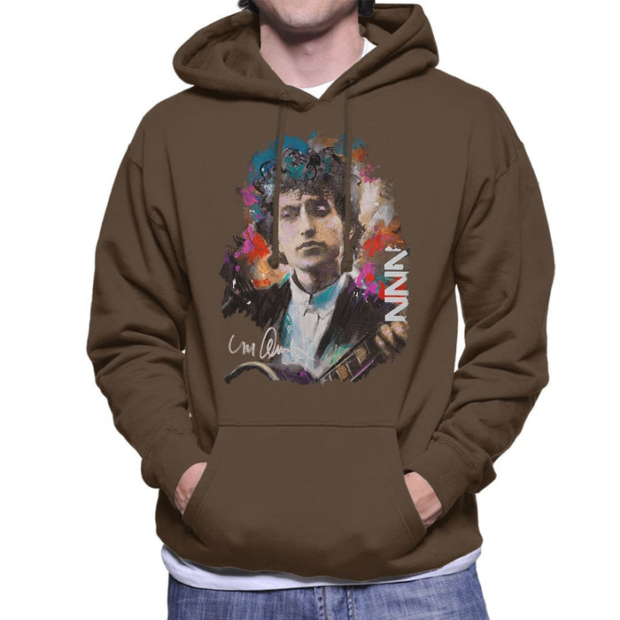 Sidney Maurer Original Portrait Of Bob Dylan Mens Hooded Sweatshirt - Mens Hooded Sweatshirt