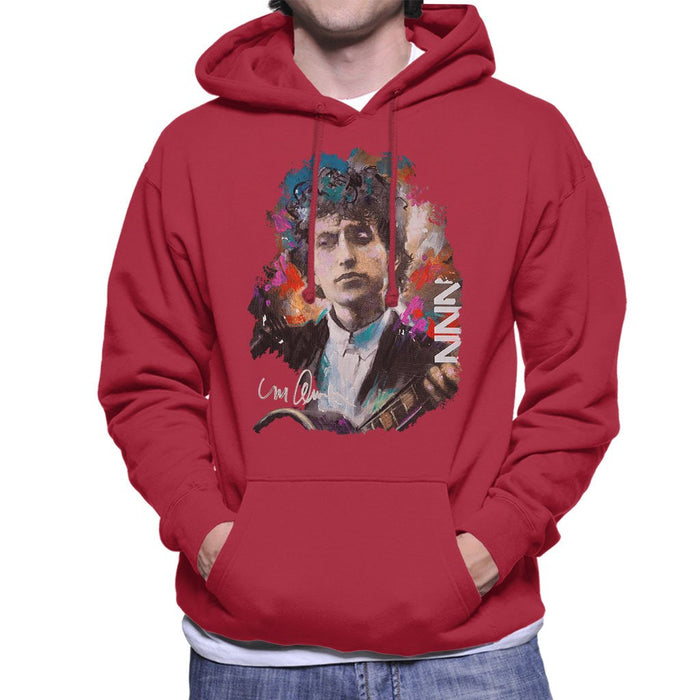 Sidney Maurer Original Portrait Of Bob Dylan Mens Hooded Sweatshirt - Mens Hooded Sweatshirt