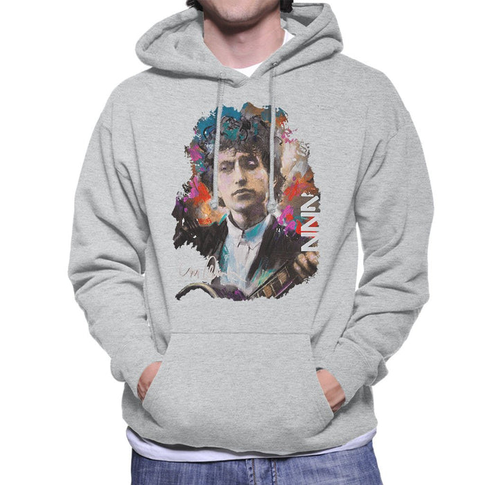 Sidney Maurer Original Portrait Of Bob Dylan Mens Hooded Sweatshirt - Mens Hooded Sweatshirt