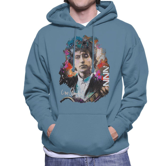 Sidney Maurer Original Portrait Of Bob Dylan Mens Hooded Sweatshirt - Mens Hooded Sweatshirt