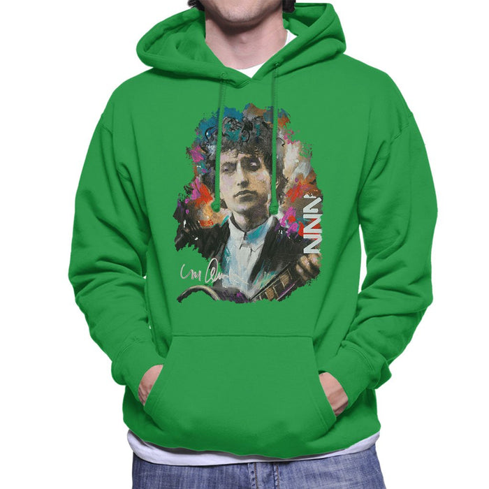 Sidney Maurer Original Portrait Of Bob Dylan Mens Hooded Sweatshirt - Mens Hooded Sweatshirt