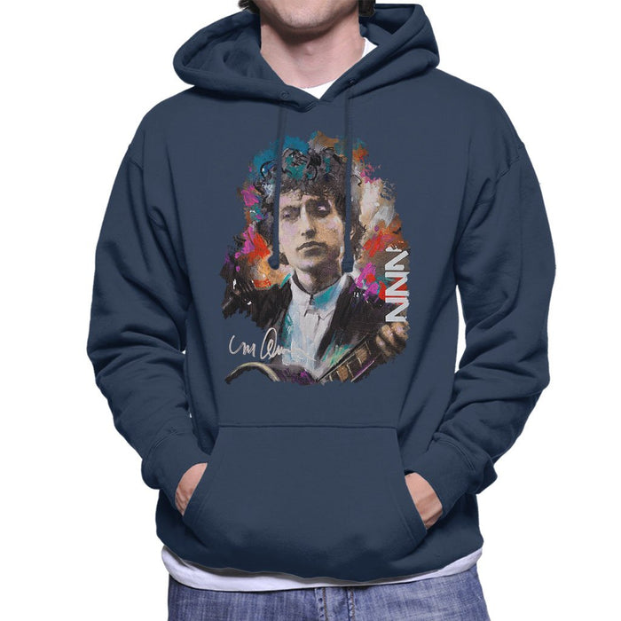 Sidney Maurer Original Portrait Of Bob Dylan Mens Hooded Sweatshirt - Mens Hooded Sweatshirt