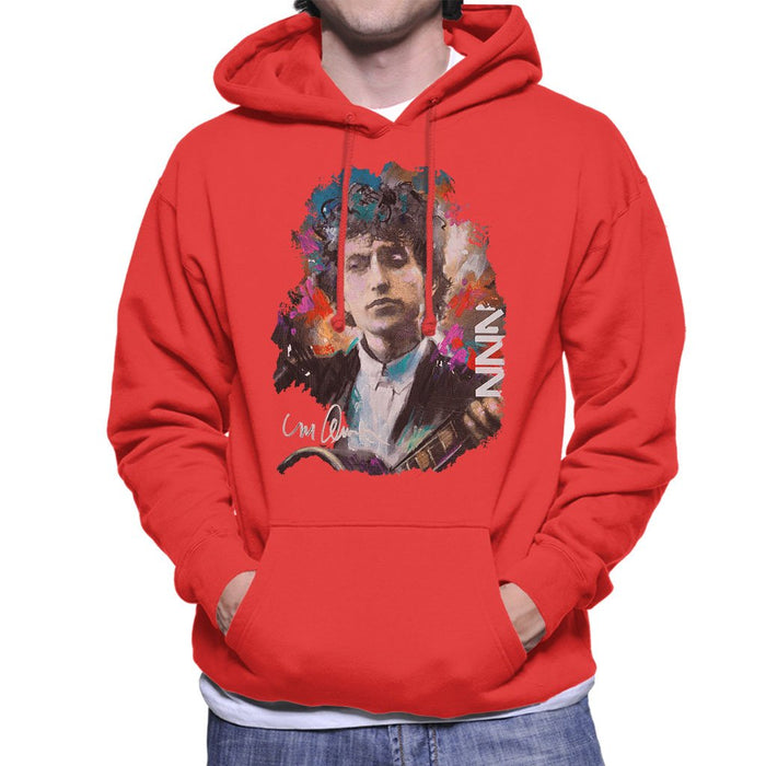 Sidney Maurer Original Portrait Of Bob Dylan Mens Hooded Sweatshirt - Mens Hooded Sweatshirt